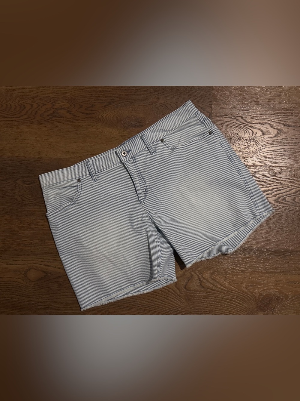 Carve Designs Blue & White Striped Shorts
 size 14 with a 6” inseam